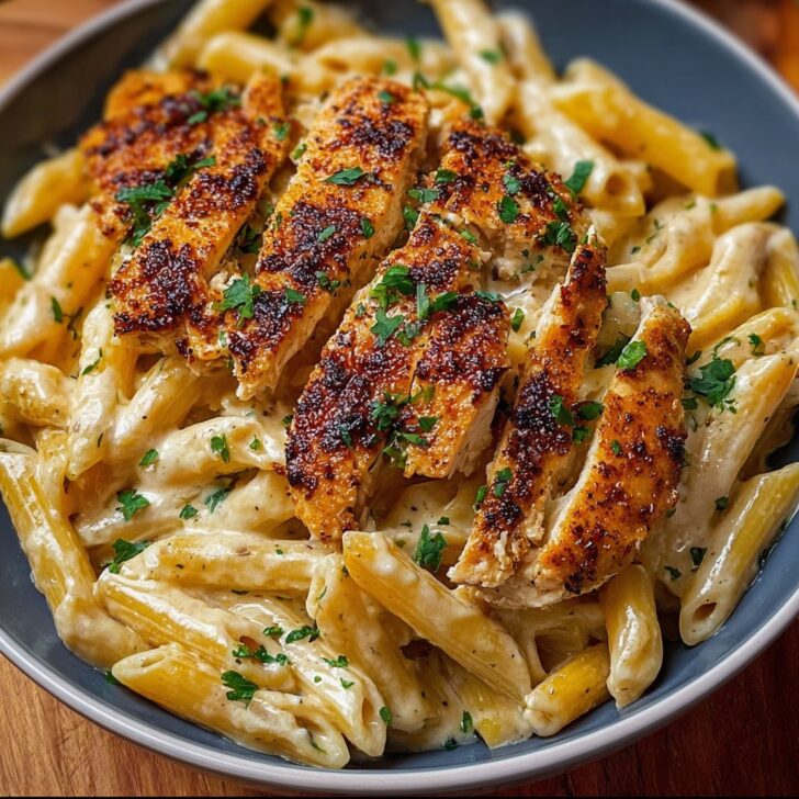 Creamy Parmesan Chicken with Penne