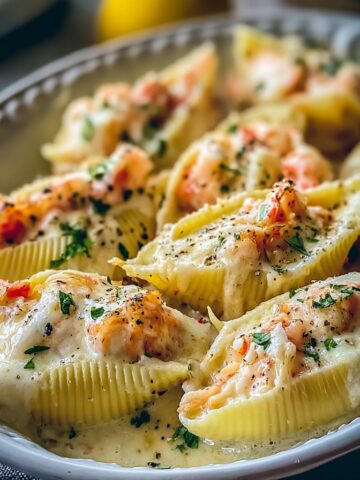 Creamy Seafood Stuffed Shells Recipe