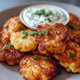 crispy cauliflower fritters
