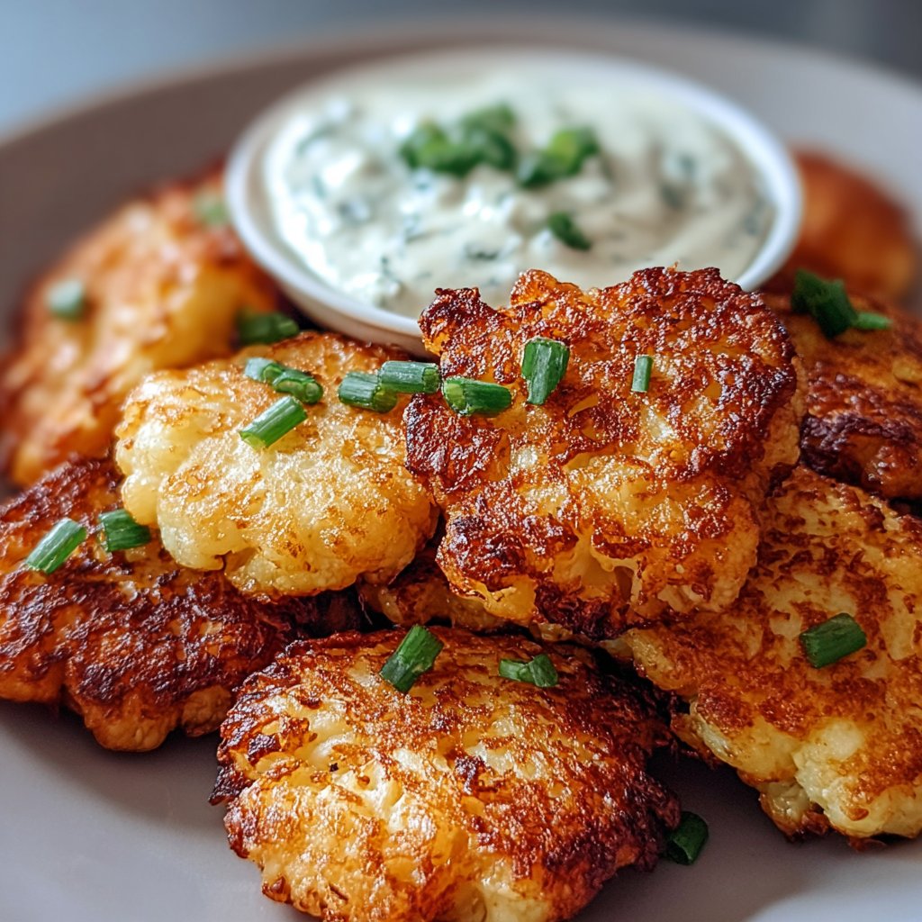Crispy Cauliflower Fritters