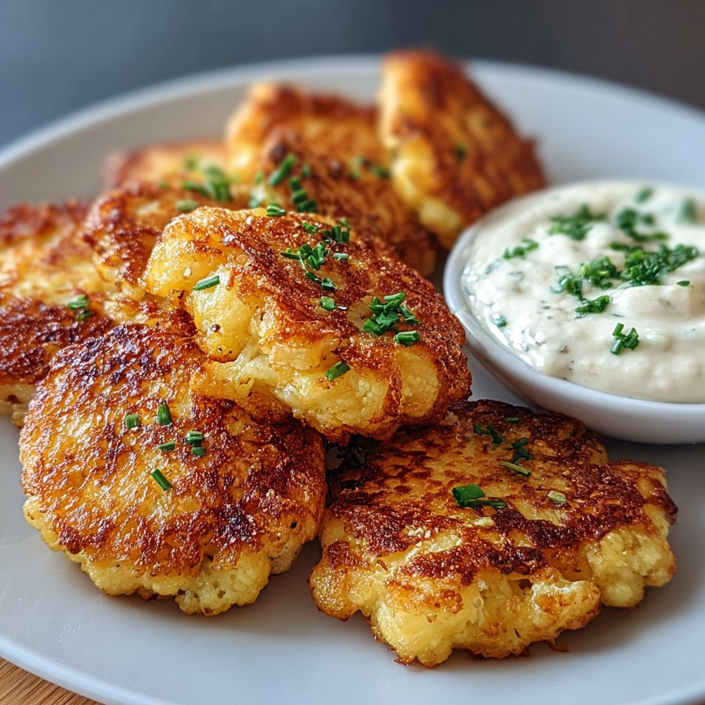 Crispy Cauliflower Fritters Crispy Cauliflower Fritters