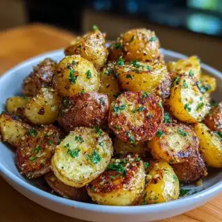 crispy garlic butter potatoes recipe