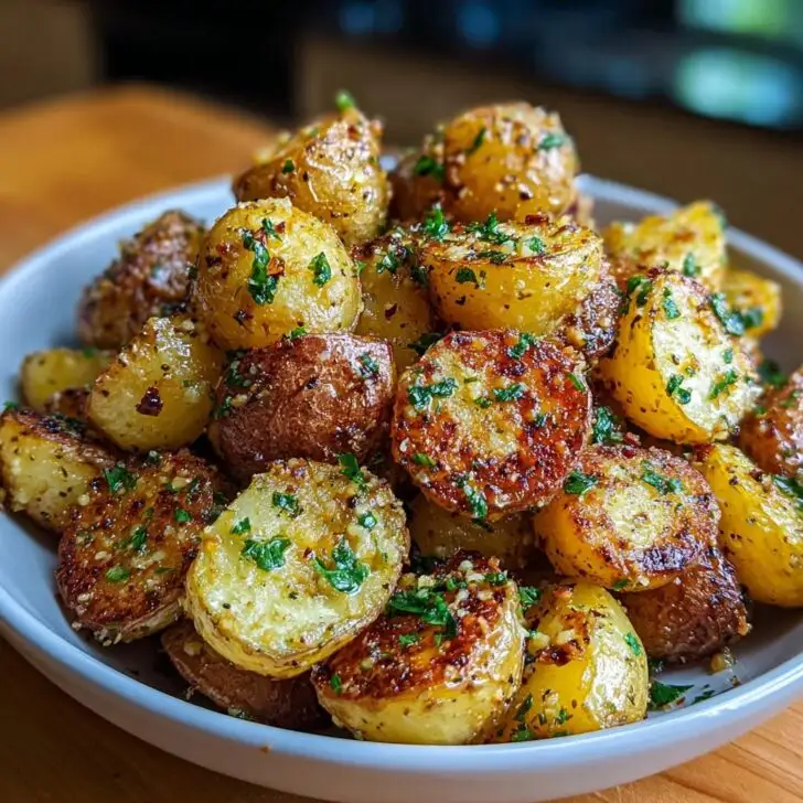 Crispy Garlic Butter Potatoes Recipe
