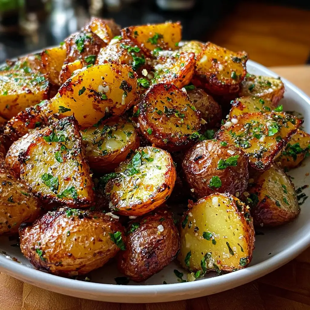Crispy Garlic Butter Potatoes Recipe Crispy Garlic Butter Potatoes Recipe