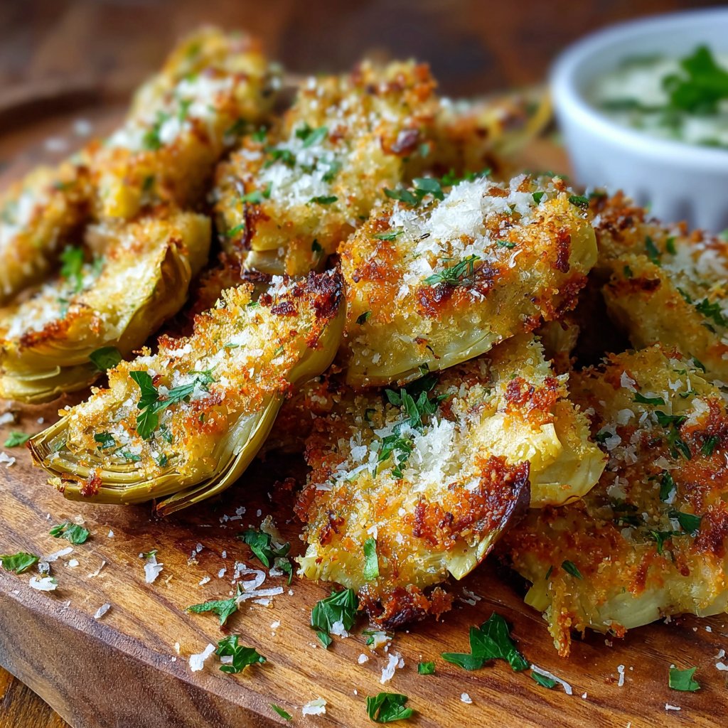 Crispy Parmesan Artichoke Hearts Crispy Parmesan Artichoke Hearts