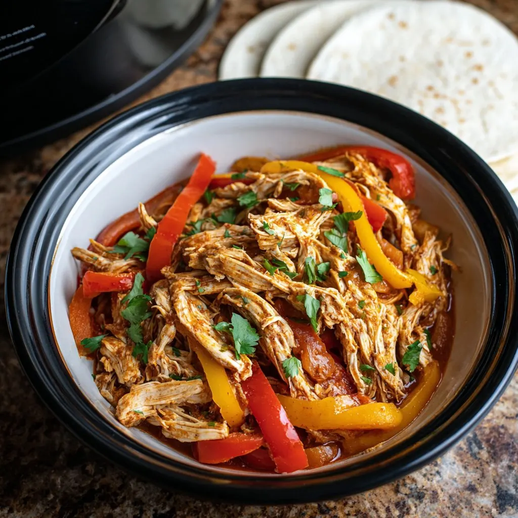 Crockpot Chicken Fajitas