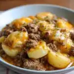 crockpot hamburger potato casserole recipe