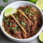 crockpot mexican shredded beef tacos