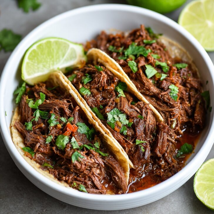 Crockpot Mexican Shredded Beef Tacos
