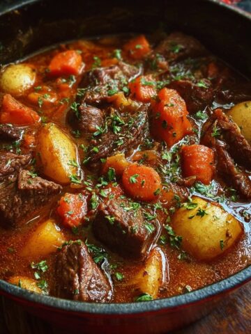 Dutch Oven Beef Stew with Tender Root Veggies Recipe