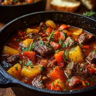 dutch oven beef stew with veggies