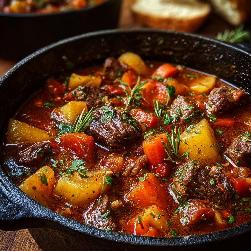 Dutch Oven Beef Stew with Veggies