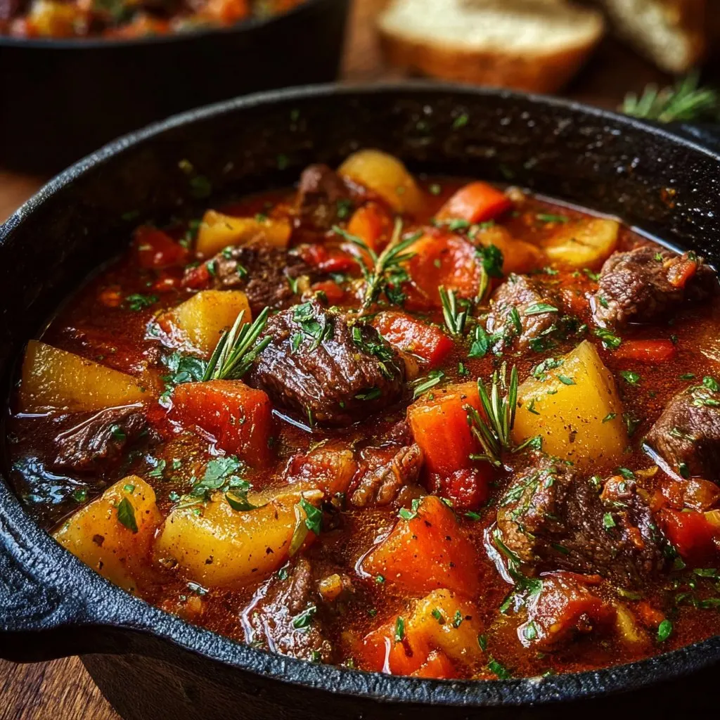 Dutch Oven Beef Stew with Veggies