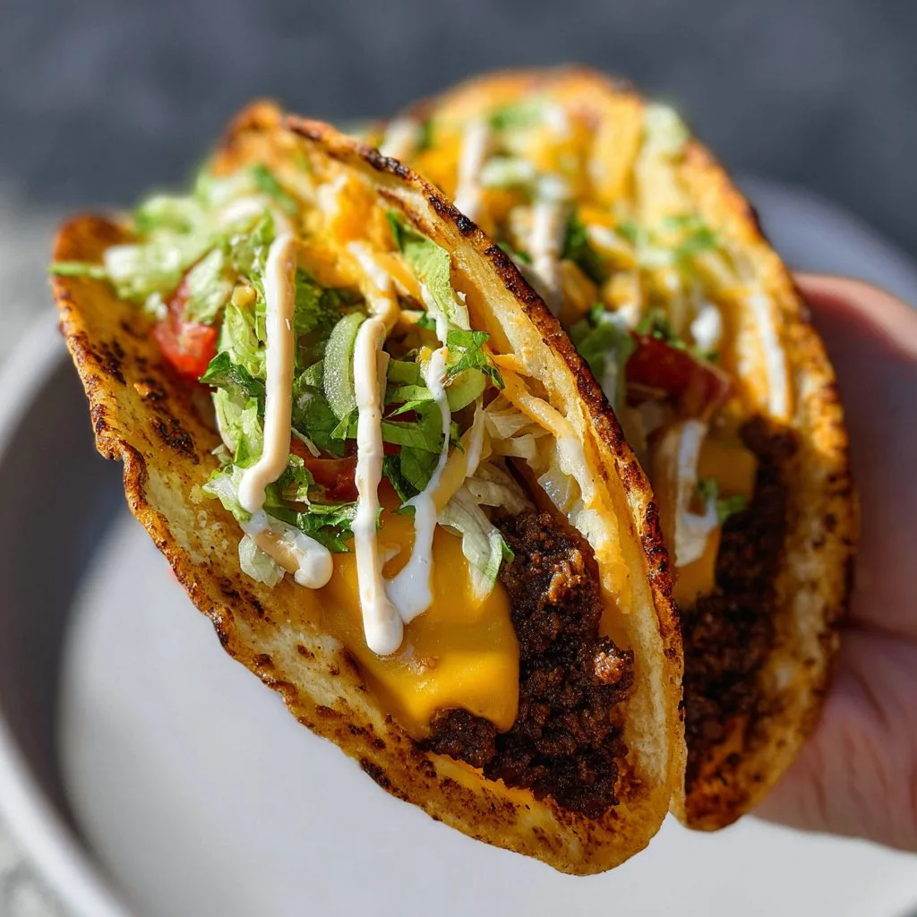 Easy Smash Burger Tacos