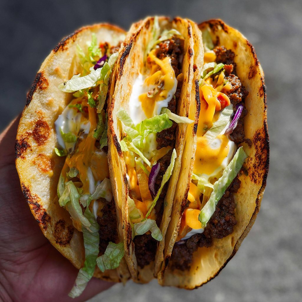 Easy Smash Burger Tacos