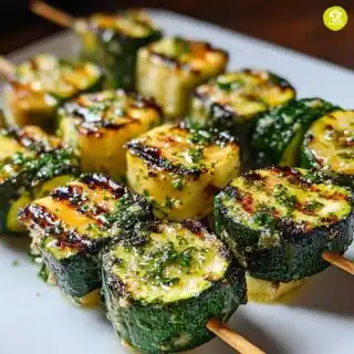 garlic butter zucchini skewers recipe