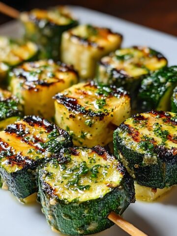 Garlic Butter Zucchini Skewers Recipe