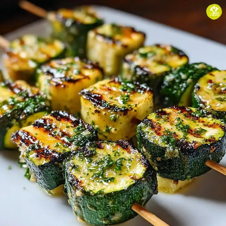 Garlic Butter Zucchini Skewers Recipe