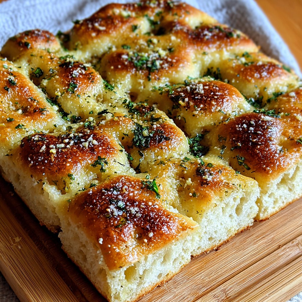 Garlic Parmesan Focaccia Bread Recipe Garlic Parmesan Focaccia Bread Recipe