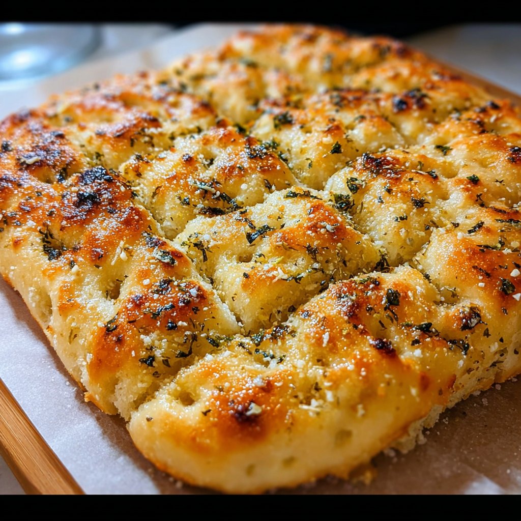 Garlic Parmesan Focaccia Bread