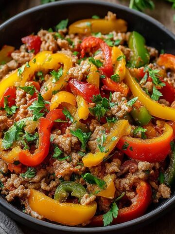 Ground Turkey and Peppers Recipe