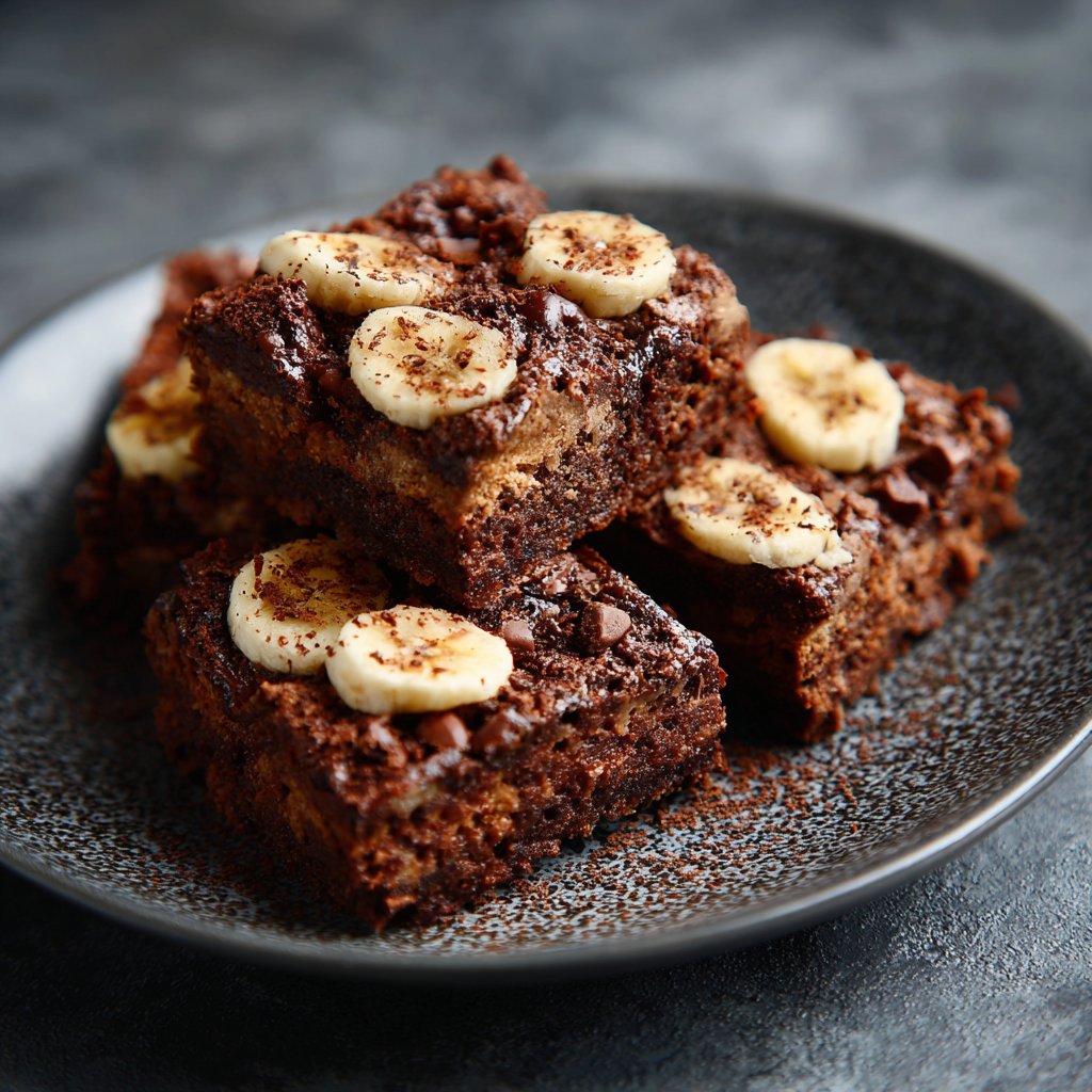 Healthy Banana Brownies