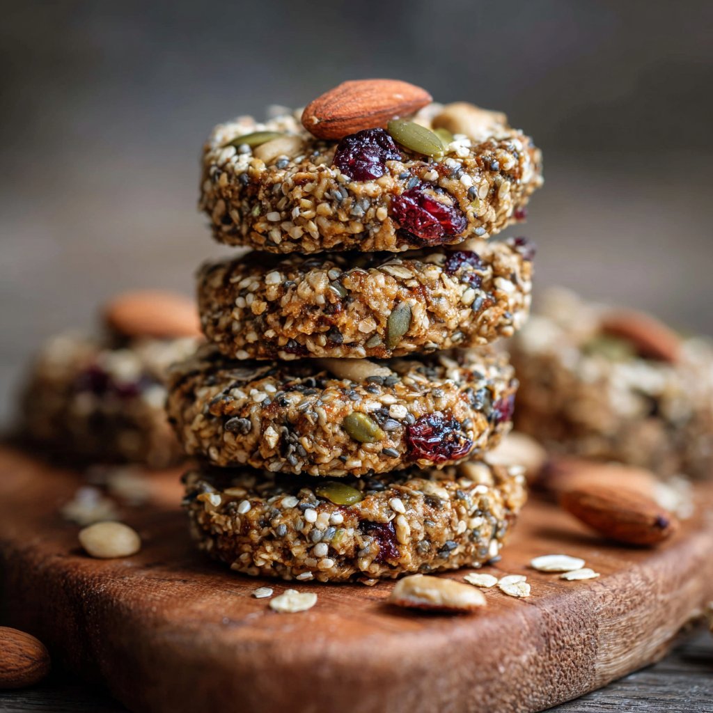 Healthy Nut & Seed Energy Cookies