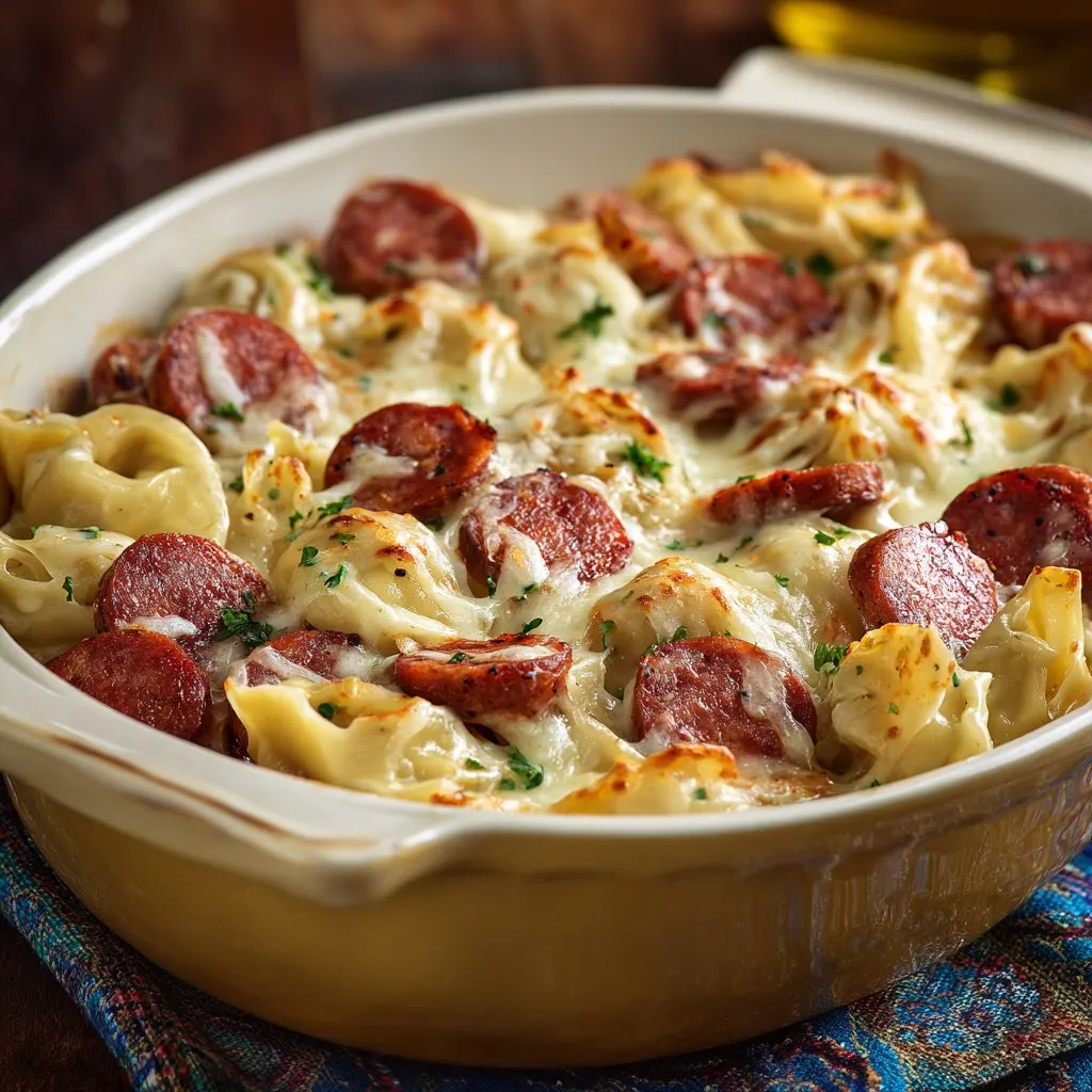 Kielbasa and Pierogi Bake Kielbasa and Pierogi Bake