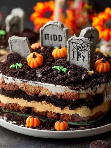 Layered Graveyard Dirt Cake