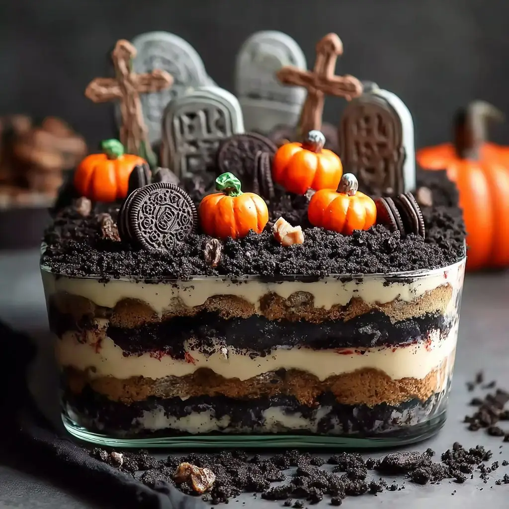 Layered Graveyard Dirt Cake Layered Graveyard Dirt Cake