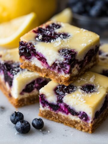 Lemon Blueberry Cheesecake Bars Recipe
