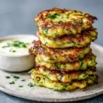 low mess cheesy zucchini fritters for toddlers