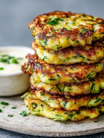 Low-Mess Cheesy Zucchini Fritters for Toddlers