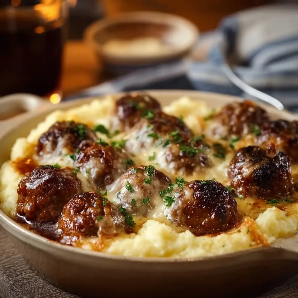 Meatball & Mashed Potato Bake Meatball & Mashed Potato Bake