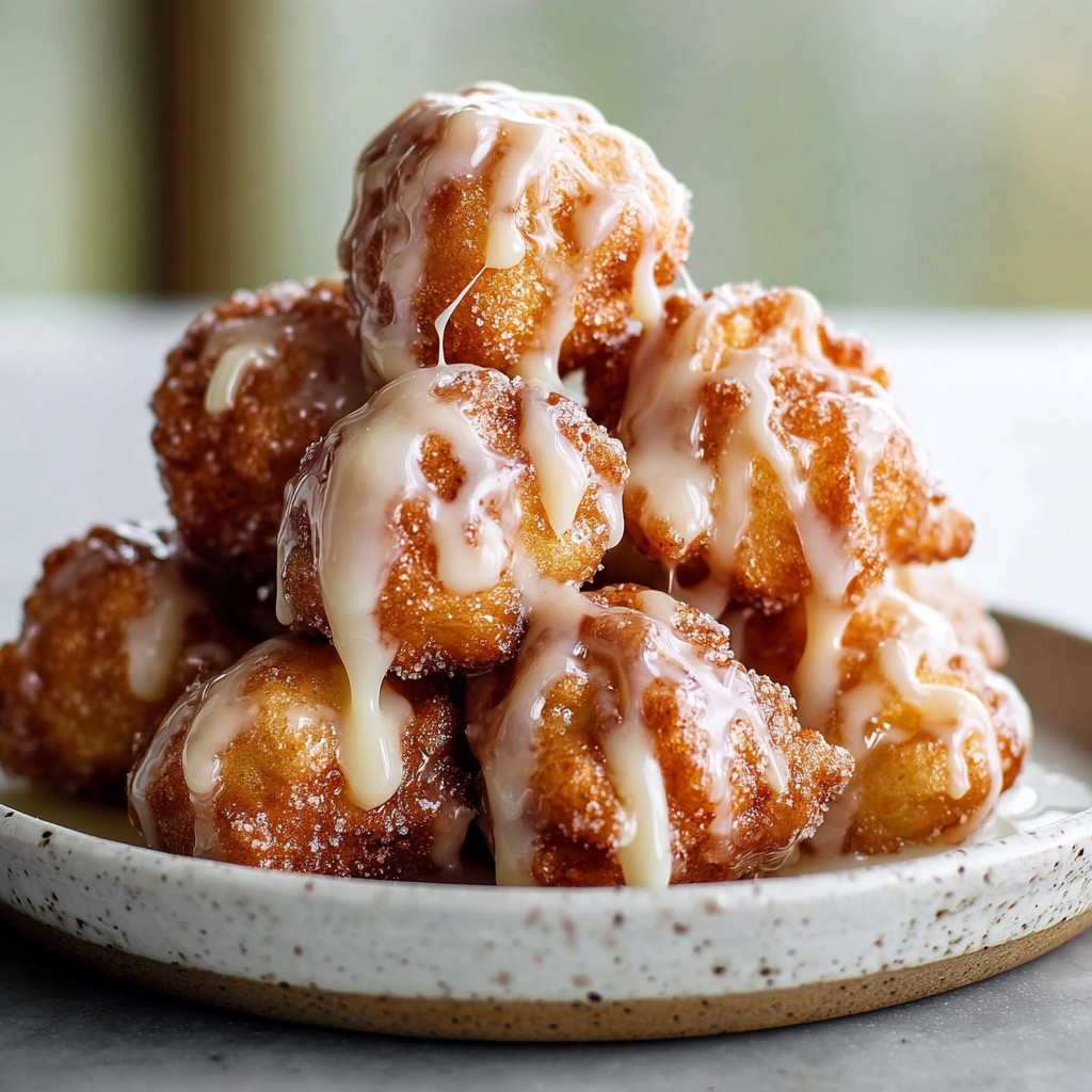 Mini Cinnamon Apple Fritters