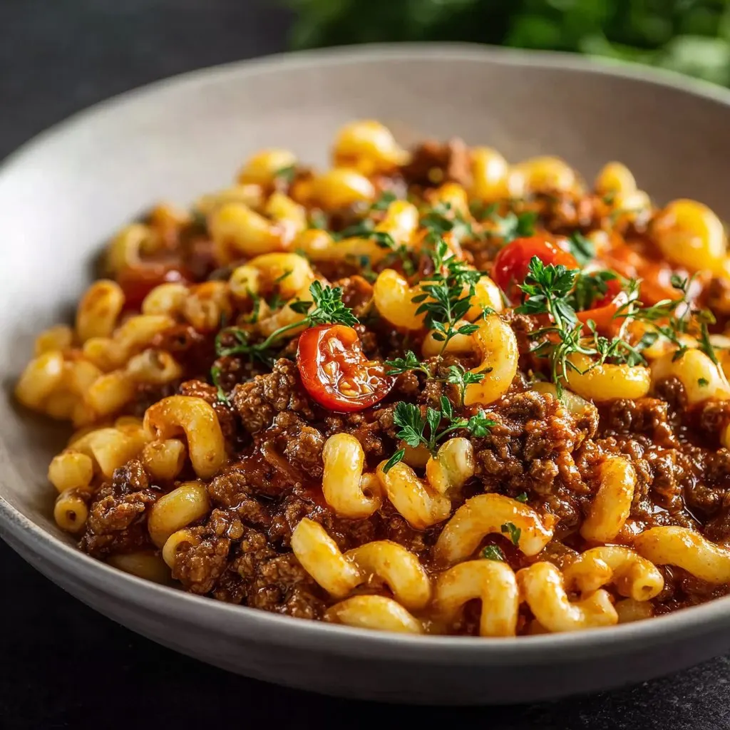 Original Goulash with Ground Beef and Elbow Pasta
