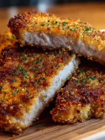 Oven Crispy Bread and Crumbs Pork Chops