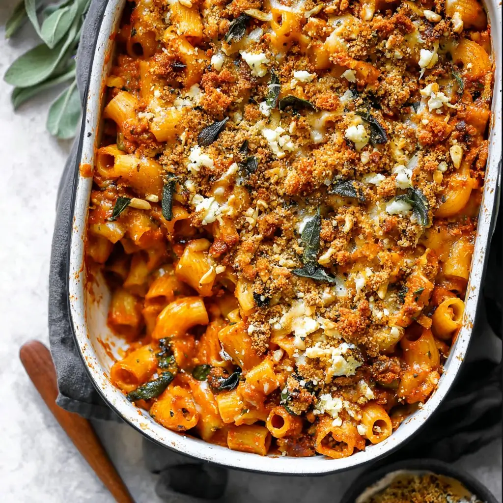 Pasta Bake with Pumpkin Tomato Sauce Pasta Bake with Pumpkin Tomato Sauce
