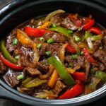 pepper steak in a crock pot