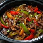 pepper steak in a crock pot
