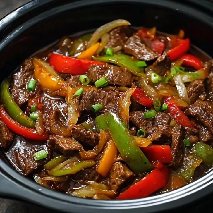 PEPPER STEAK IN A CROCK POT