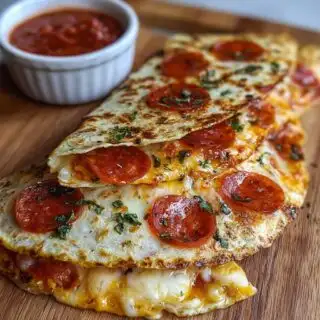 pepperoni pizza quesadillas