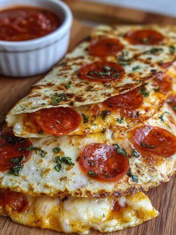 Pepperoni Pizza Quesadillas