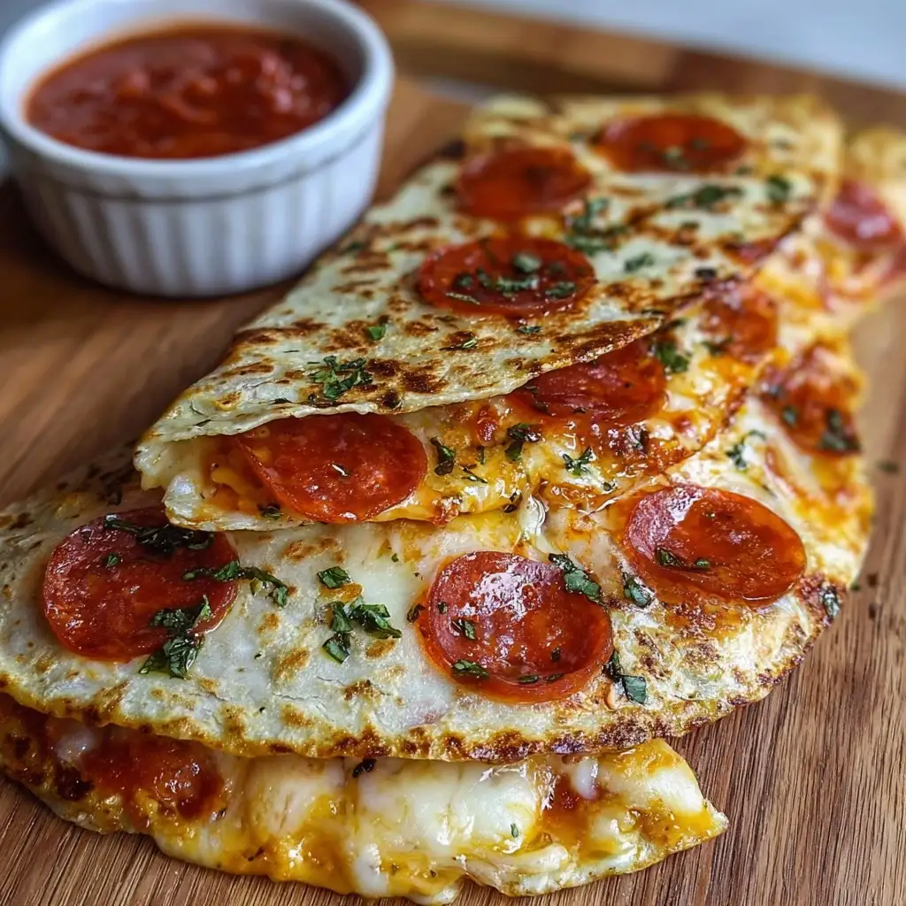 Pepperoni Pizza Quesadillas