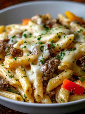 Philly Cheesesteak Pasta Recipe