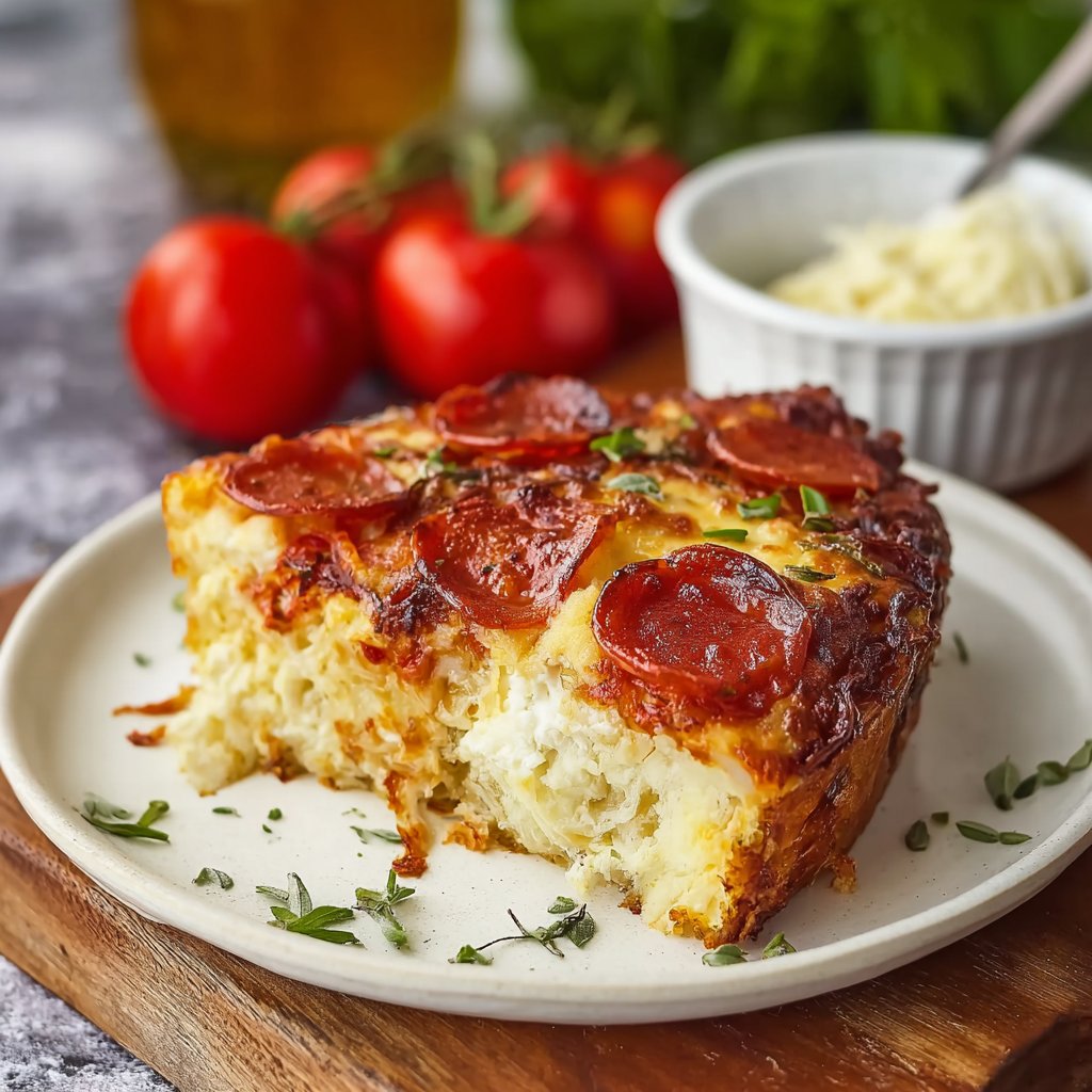 Pizza Style Cottage Cheese Bake Pizza Style Cottage Cheese Bake