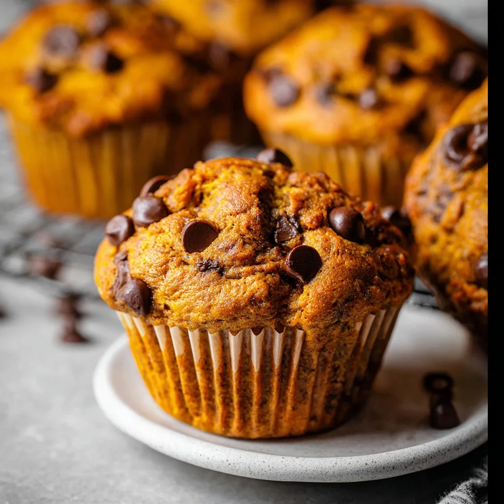 Pumpkin Chocolate Chip Muffins