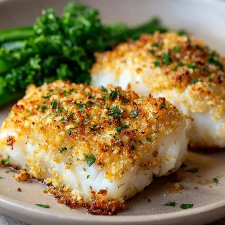 Quick Oven-Baked Cod with Parmesan Crust