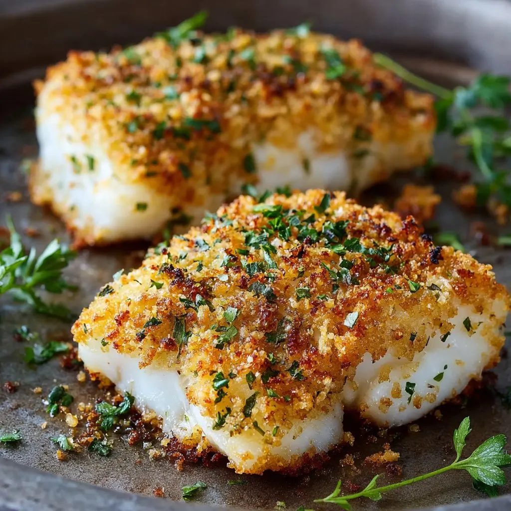 Quick Oven-Baked Cod with Parmesan Crust
