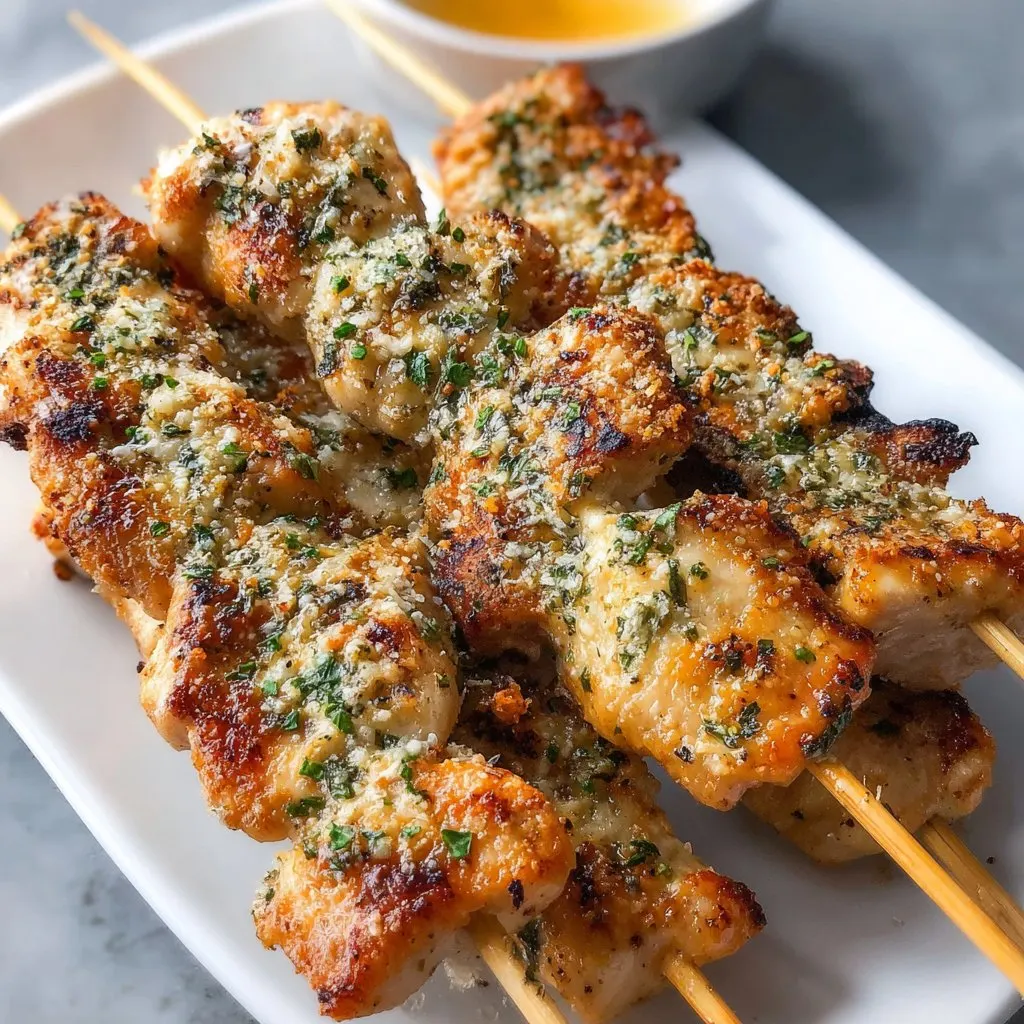 Ranch Garlic Parmesan Chicken Skewers Recipe Ranch Garlic Parmesan Chicken Skewers Recipe